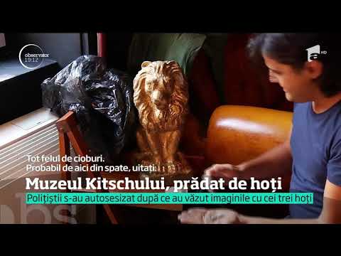 Muzeul Kitschului, prădat de hoţi. Trei tineri au furat statueta aurită a unui leu