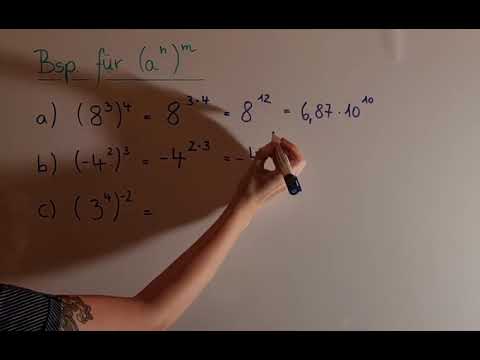 3.  Potenzgesetz - Potenzieren von Potenzen