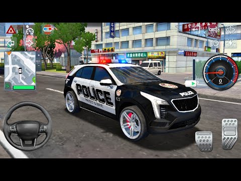 City Police Cadillac 4x4 SUV Driving 3D - Police Simulator : Car Patrol - Android Gameplay
