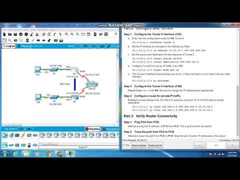 3.4.2.4 Packet Tracer - Configuring GRE