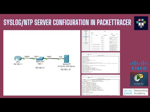 Syslog and NTP Server Configuration in Packettracer | Networking Academy | #syslog | #ntp | #server