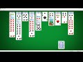 Microsoft Spider Solitaire PC Game Intermediate Mode Longplay