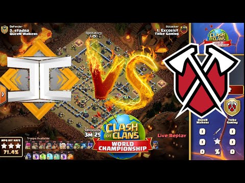 Queen Walkers VS Tribe Gaming | coc tournament 2021 | coc world championship