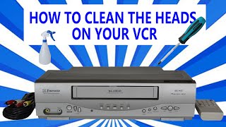 HOW TO CLEAN THE HEADS ON YOUR VCR - VHS PLAYER WON