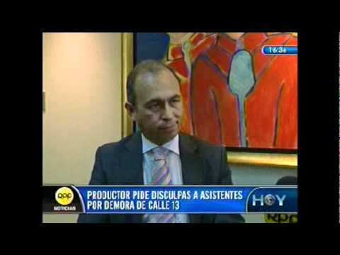 RPP 05.12.11 - Productora Pide Disculpas a Publico Concierto Calle 13