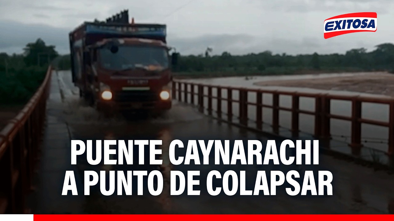 🔴🔵Estado de puente Caynarachi pone en riesgo a conductores y pobladores por su mal estado