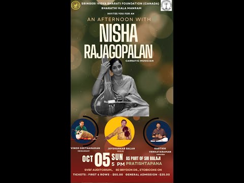SVBFNishaRajagopalan Concert