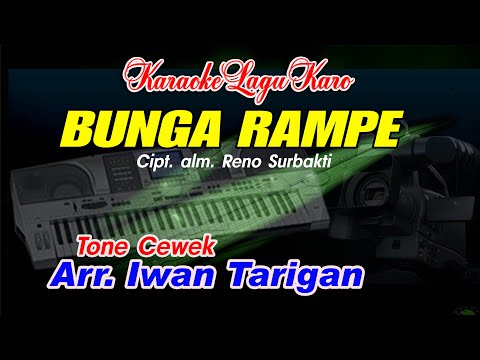 Karaoke Lagu Karo Bunga Rampe Tone Cewek