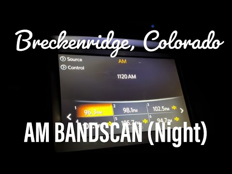 Breckenridge, Colorado Nighttime AM Bandscan