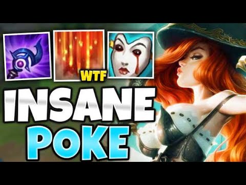 WTF?! ONE E POKES FOR HALF THEIR HP!! AP MISS FORTUNE MID IS TOO EASY - League of Legends