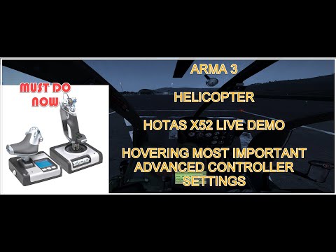 PILOTING ARMA 3 HELI MH-6  WITH HOTAS - THE PERFECT SETUP AND DEMO