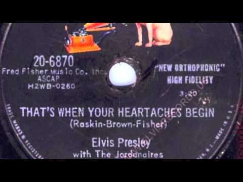 That's When Your Heartache Begins - Elvis Presley (vinyl)