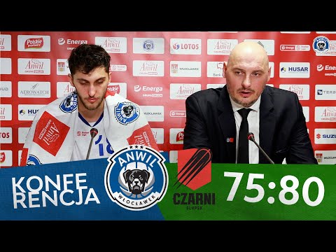 Anwil Włocławek - Grupa Sierleccy Czarni Słupsk 75:80 | konferencja prasowa
