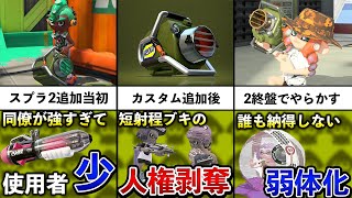 - 【不快度★★★】エクスプロッシャーの酷すぎる歴史を追ってみた!【スプラトゥーン3】【解説】