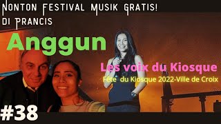 Anggun nyanyi di Les Voix du Kiosque 10 Sept 2022 (festival musik) kota Croix, Prancis Utara