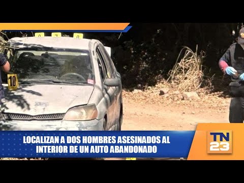 Macabro hallazgo: localizan a dos hombres asesinados al interior de un auto abandonado