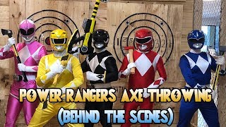 Power Rangers Axe Throwing (Behind The Scenes)