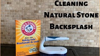 Cleaning Natural Stone Backsplash