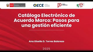 Catálogo electrónico de Acuerdo Marco
