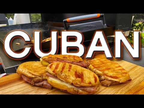 AMAZING PRESSED CUBAN SANDWICH ON BLACKSTONE GRIDDLE USING THE BLACKSTONE XL PRESS!