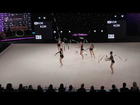 Miss Valentine 2026. Estonia. Rhythm and You - KOR. FIG RGG Junior 5ribbon Final. KOR