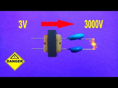 Diy High Voltage Generator..How To Make Stun gun circuit..High Voltage Transformer Circuit..[Hindi] Video