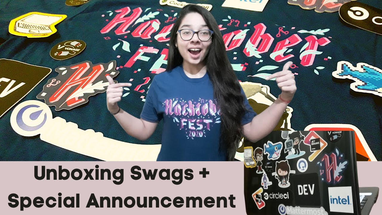 HacktoberFest 2020 Swags Unboxing + Special Announcement