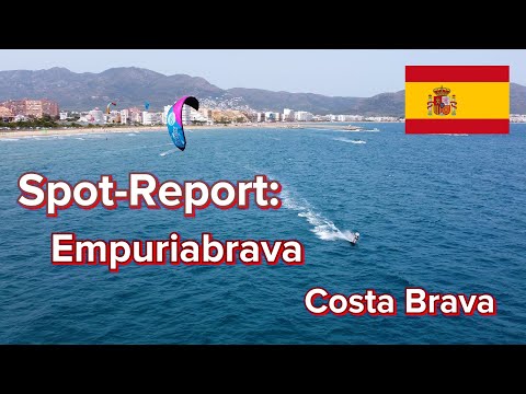 Spot - Report: Empuriabrava, Costa Brava. Kitesurfen, Windsurfen, Wingfoilen. Platja de la Rubina.