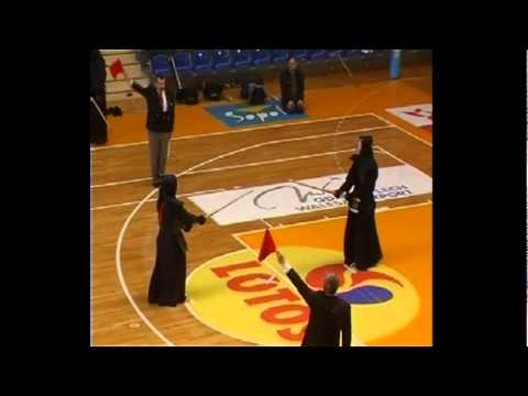 Poland Junior  Kendo Championships - 16-18 - Olejnik(aka) vs. Majerczyk (shiro)