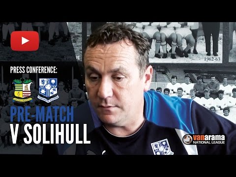 PRE-MATCH: Micky Mellon (Solihull a)