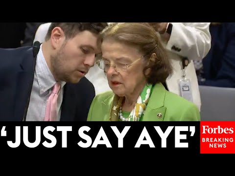 VIRAL MOMENT: Dianne Feinstein Appears Confused In Hearing, Reminded  To 'Just Say Aye' During Vote