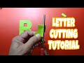 Letter cutting tutorial / 3 types of B #lettercutting #tutorial