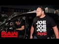 Samoa Joe Checks On Roman Reigns Raw Aug 5 2019