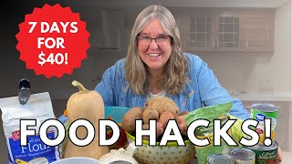 How to Feed a Family for a Week for Just $40!