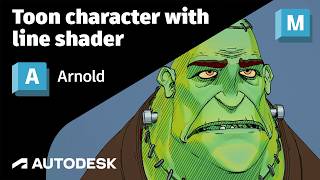 Arnold Tutorial - Toon character with line shader in Maya