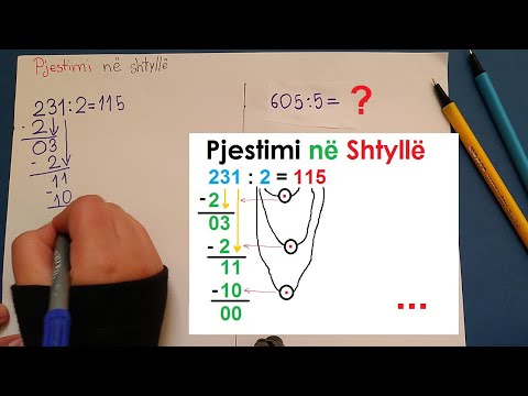 Pjestimi në Shtyllë me Pjestues Një Shifror.