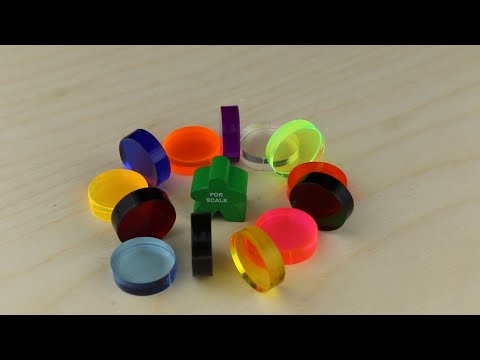 Disc, 18mm x 6mm, Transparent Orange video