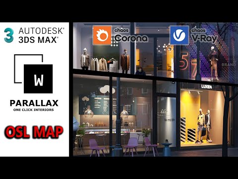 One Click Interior | OSL Map | 3Ds MAX wParallax