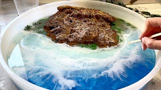 Create an EPIC Epoxy Wave Table with This Resin Art Tutorial!
