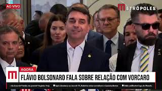 URGENTE! Flávio Bolsonaro fala tudo sobre VORCARO em coletiva de imprensa