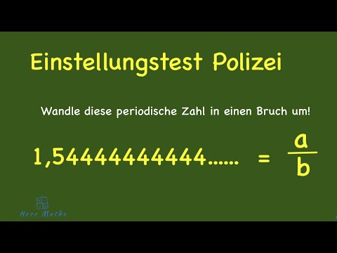 Police recruitment test - converting a decimal number to a fraction