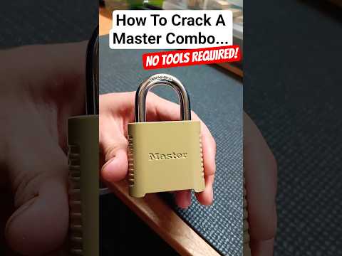 Masterlock 875D - How To Open #lockpicking #locksport #masterlock #covertinstruments