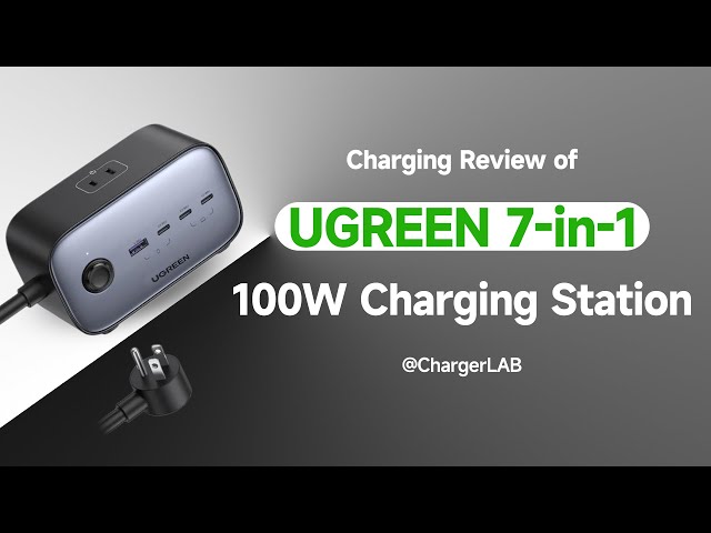 منصة شحن سريعة جدا بقدرة 100 واط من UGREEN ستة في...