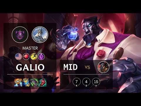 Galio Mid vs Twisted Fate - NA Master Patch 11.1