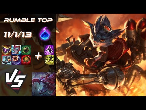 TOP Rumble vs Cho'Gath - NA Challenger Patch 25.22