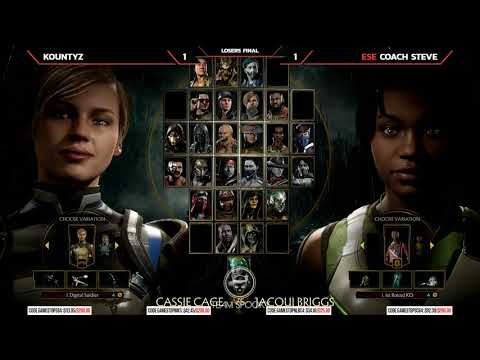 [Mortal Kombat 11] Losers Final - Kountyz (Cassie Cage) vs Coach Steve (Jacqui Briggs) - NLBC 175