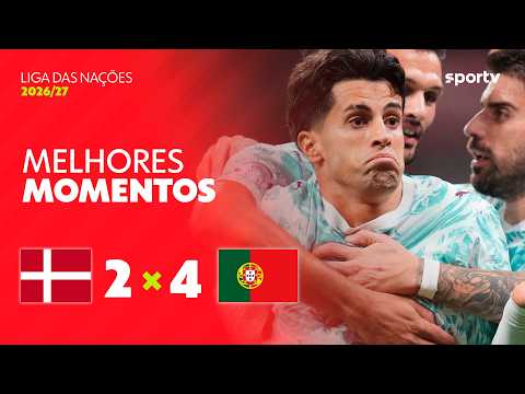 Gols e melhores lances de Dinamarca x Portugal