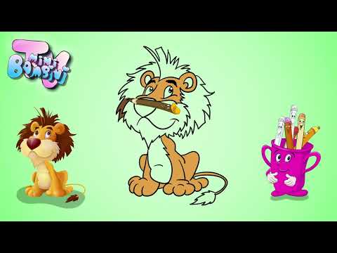 Mini Bambini Kids - KOLOROWANKA ⭐️ LEW ⭐️ZWIERZĘTA ⭐️ 4K