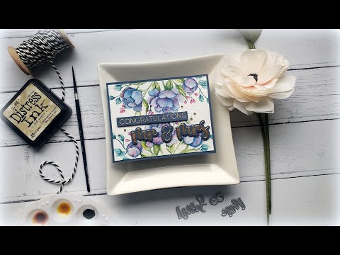 No Line Watercoloring Spring Peonies: What's Your Name?