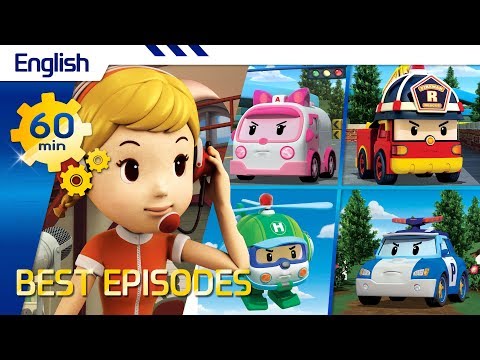 Robocar Poli | Best episodes (English) (60min) with Opening | Kids animation